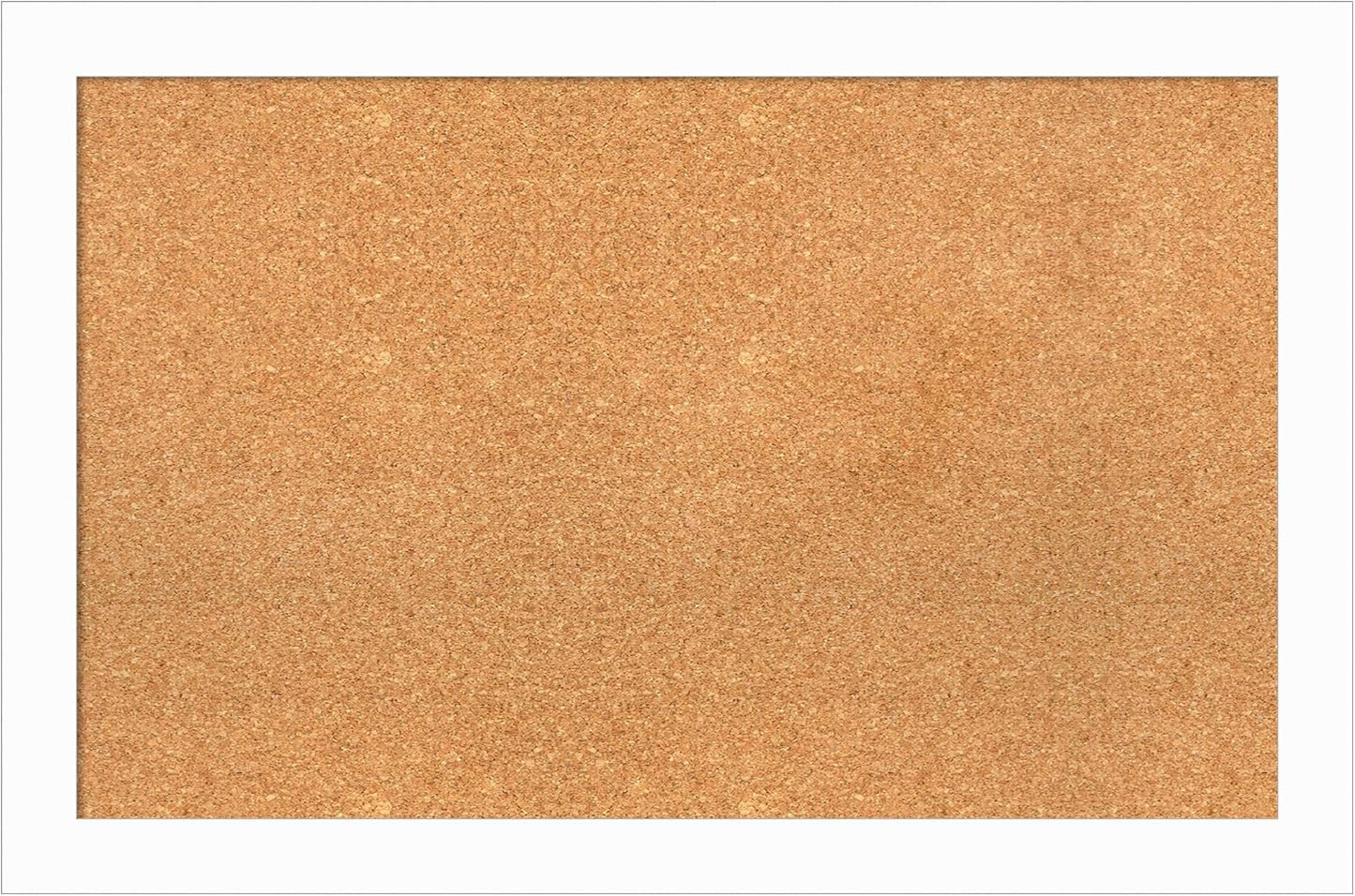 Amanti Art Natural Cork Board for Wall, 23x35 Vision Board with White Frame, Large Corkboard Office Decor for Home Organization, Casual Corkboard Pinboard to Display Items for Home Organization in