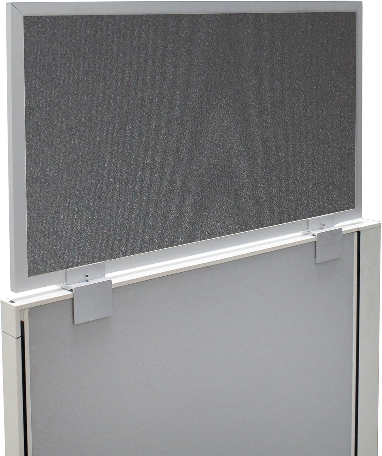 OBEX Acoustical Cubicle Privacy Screen Extender Desk Panel & Office Divider, Add Separation & Block Noise, 12" x 66", Graphite