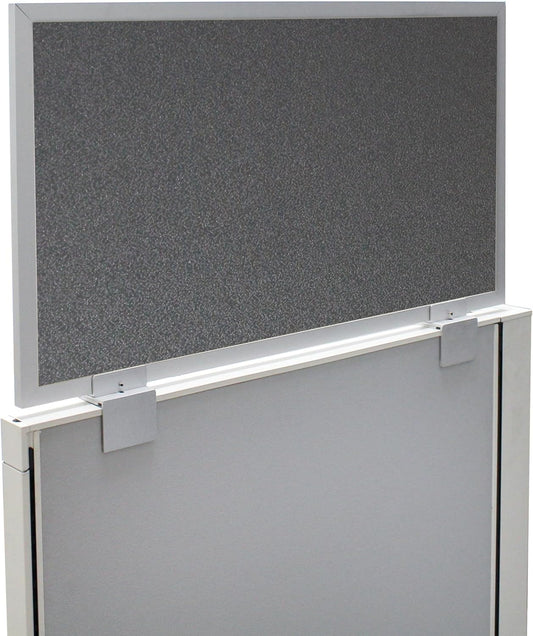 OBEX Acoustical Cubicle Privacy Screen Extender Desk Panel & Office Divider, Add Separation & Block Noise, 12" x 66", Graphite