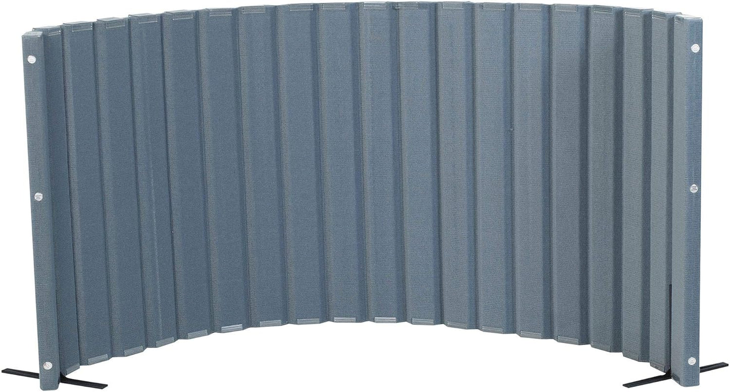 Children’s Factory 48" x 10' Quiet Divider With Sound Dampening Panels, Freestanding Room Divider Wall, Slate Blue (pack of 1)