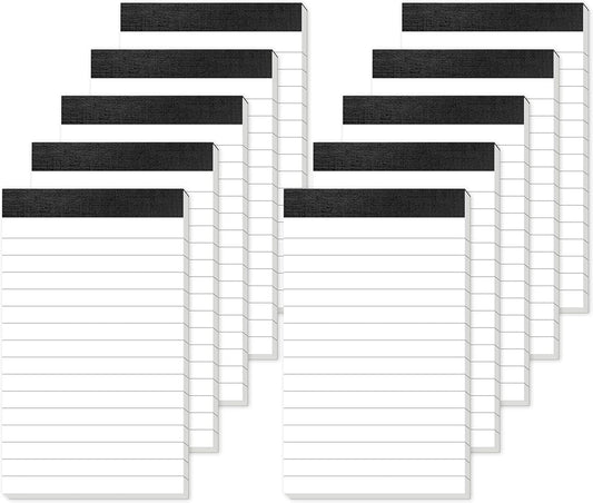 10 Pack Small Note Pads 3x5 Lined Writing Pads Mini Notepads Small Pads of Paper 3x5 With 30 Sheets per Notepad 80Gsm Paper Pads Mini Legal Pads 3x5 Inch Pocket Notebook for Taking Notes and Reminders