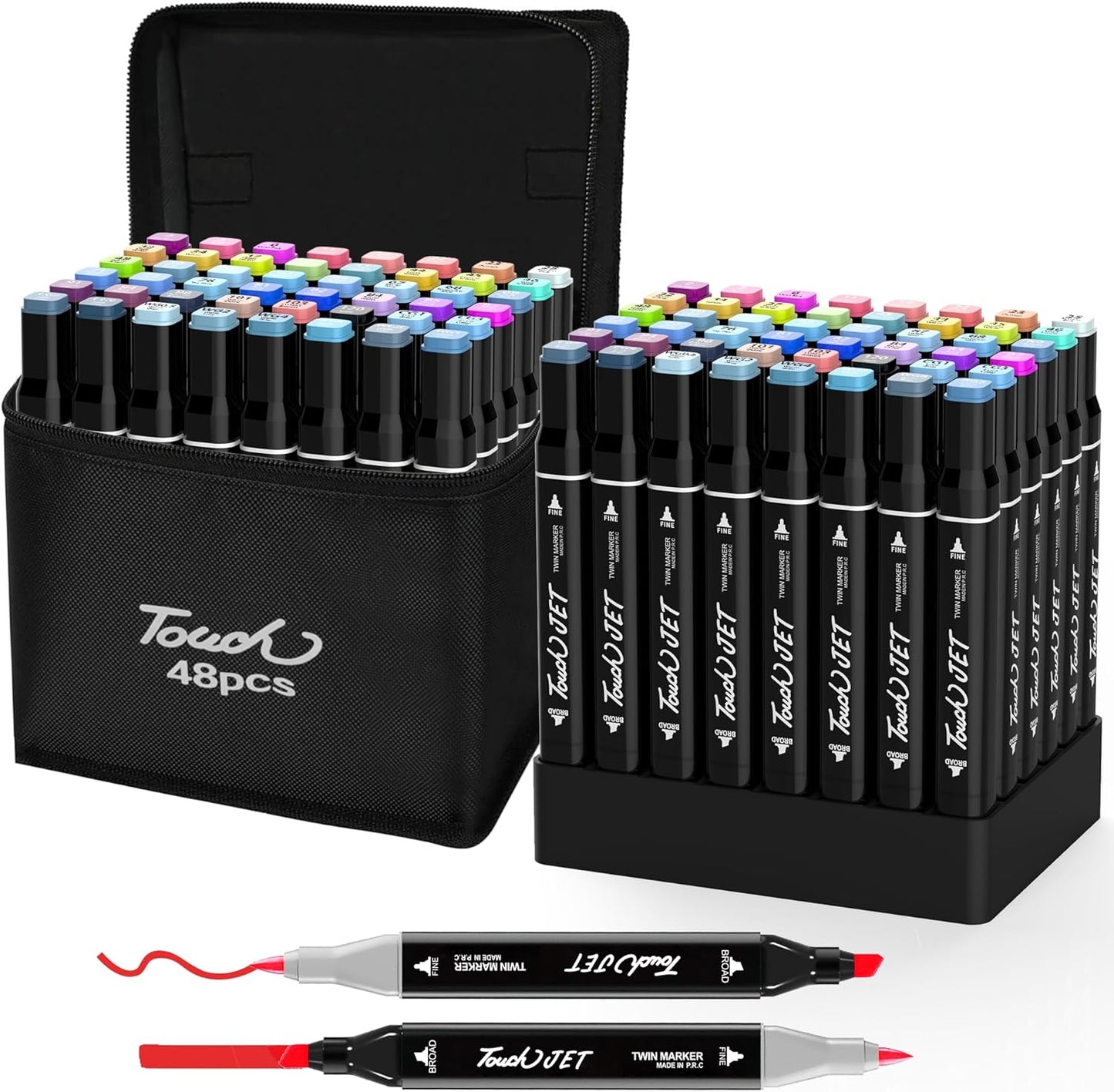 Alcohol Markers, 48 Colors Dual Tip Art Markers, Drawing, Coloring Marker for Kids Sketching Adult Coloring