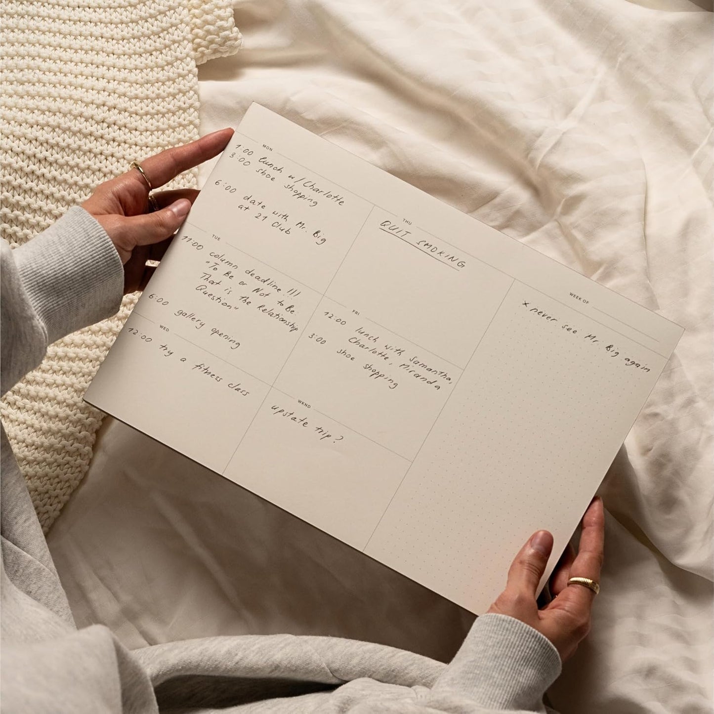 Daily and Weekly To-Do List Notepad – Desk Pad for Work and Study, Gold, 11.7x8.3 Inches