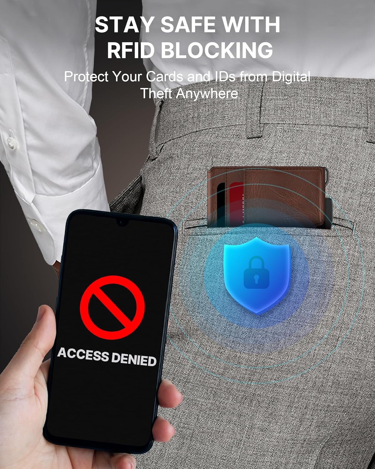 typecase Pop Up Wallet: Slim Wallet with Money Clip, Rfid-blocking, Minimalist, Small, Thin, Compact Card Case, Magnetic Bifold, Front Pocket Wallet, 9-13 Card Capacity, Mens Gifts Wallet - Brown