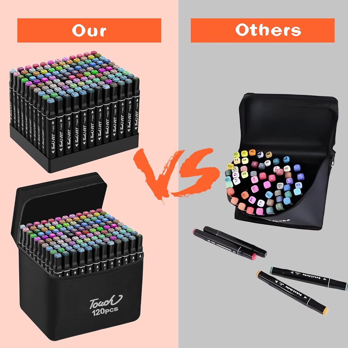 Alcohol Markers, 120 Colors Dual Tip Art Markers, Drawing, Coloring Marker for Kids Sketching Adult Coloring