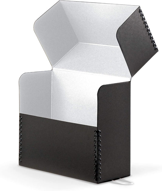 Gaylord Archival Black Flip-Top Document Storage Box - 2 1/2W x 15 1/4L x 10 1/4" H