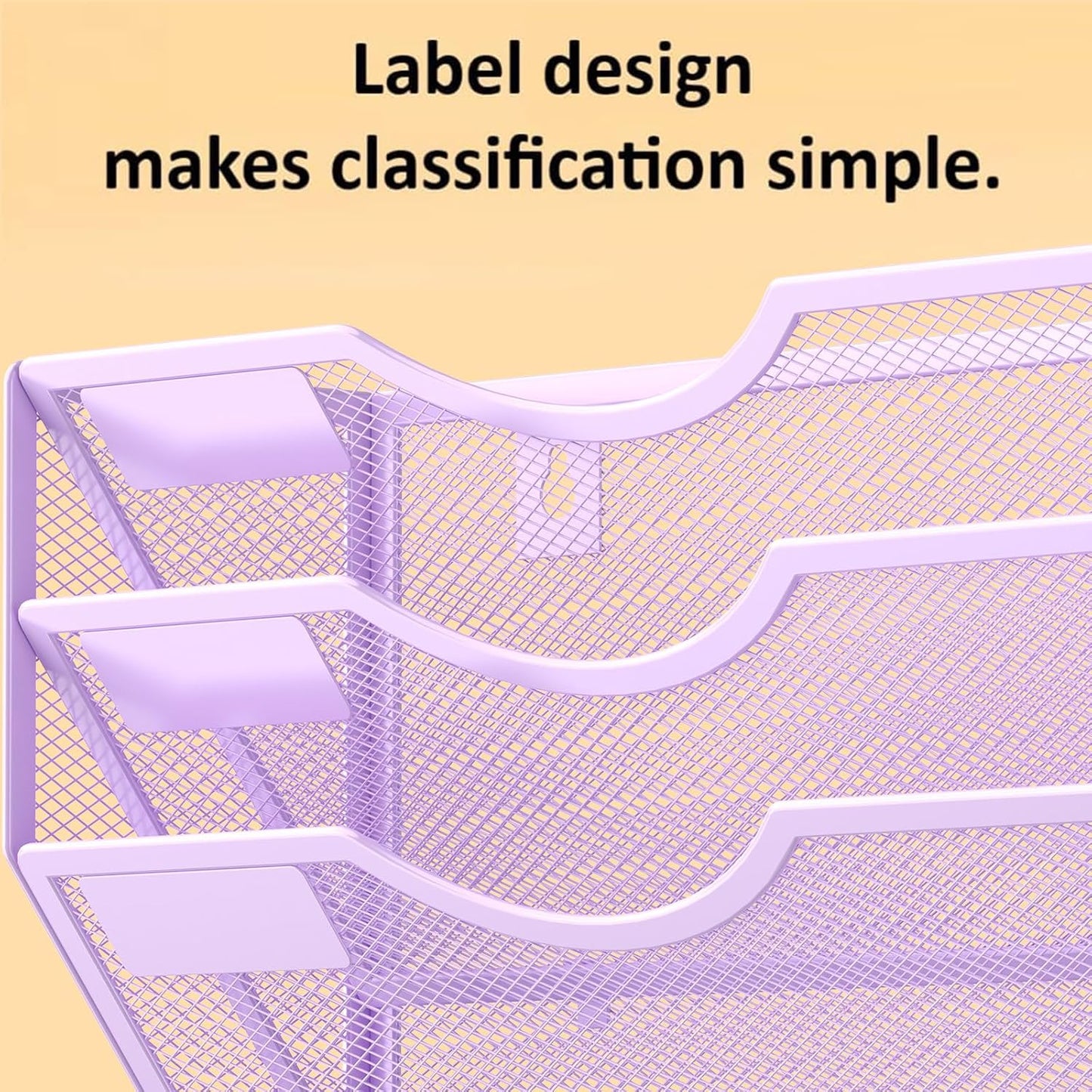 Kuntine.B 3 Pocket Wall File Holder Organizer Office Hanging Magazine Holder Wall File Organizer for Office Home (Purple, 3 Tier)