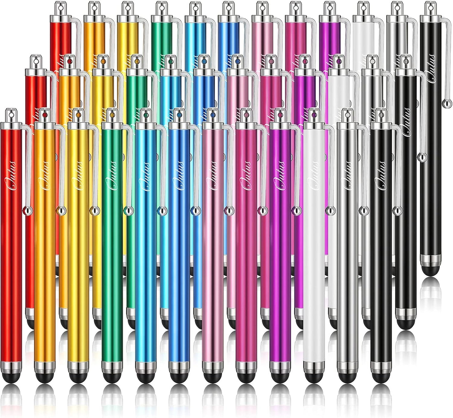 Outus 36 Pcs Stylus Pen for Universal Capacitive Touch Screens Devices, Stylus Pen Compatible with Tablet for Classroom Travel Olders Friendly(Multicolor)