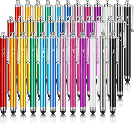 Outus 36 Pcs Stylus Pen for Universal Capacitive Touch Screens Devices, Stylus Pen Compatible with Tablet for Classroom Travel Olders Friendly(Multicolor)