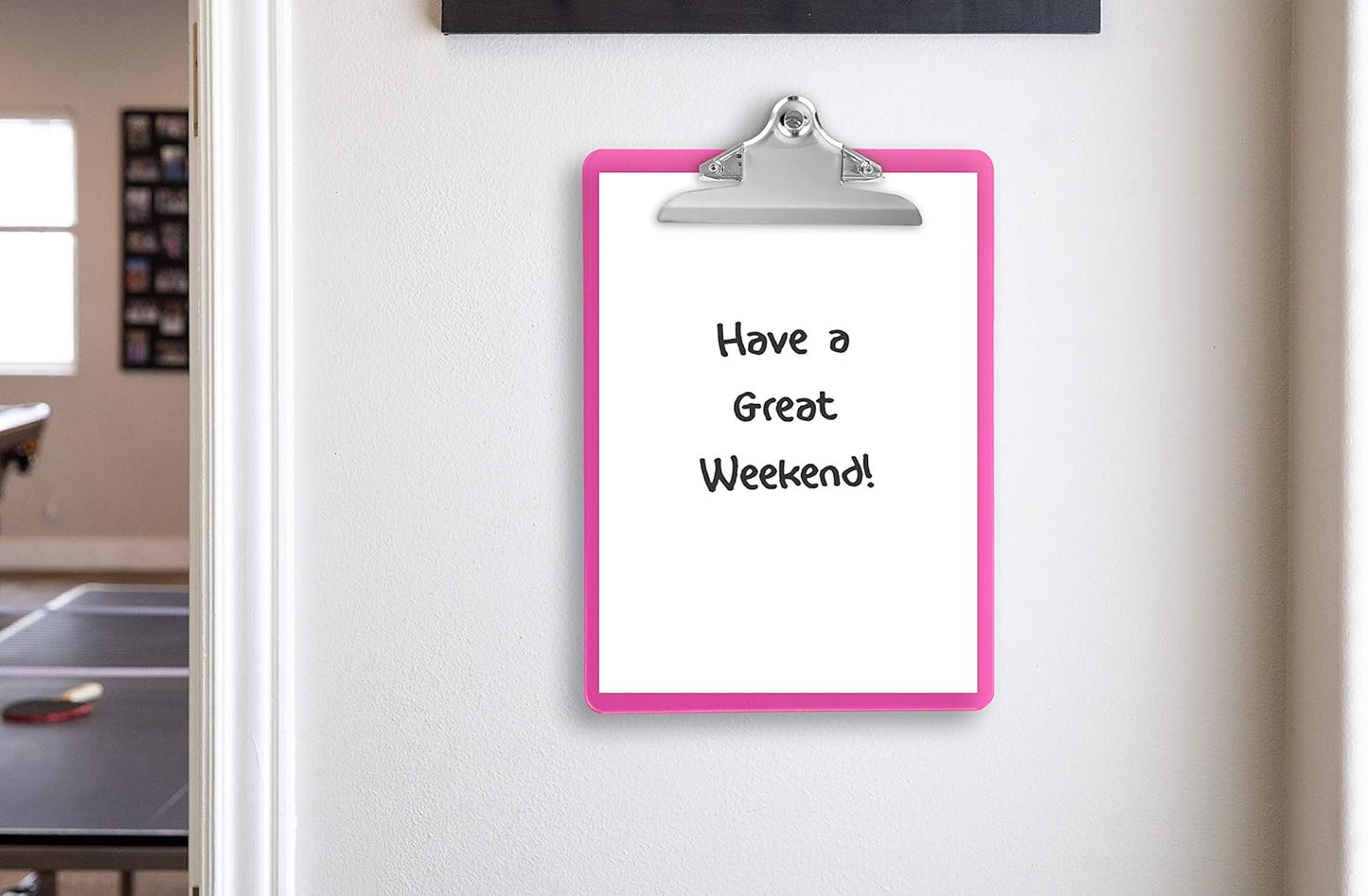 Plastic Clipboards with Butterfly Clip Set of 6-12.5 x 9 Inch Multi Color Plastic Clipboards Bulk - Clear Clipboards Bulk Classroom Holds 100 Sheets, Acrylic Clipboard Clear 6 Pack