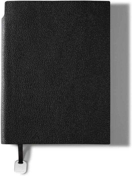 Lined Journal Notebook for Women A5 Softcover PU Leather Journals for Writing, 160 Pages Daily Journaling, College Ruled Notebooks for Work Schoo, Business 6.38'' X 8.28'' Black