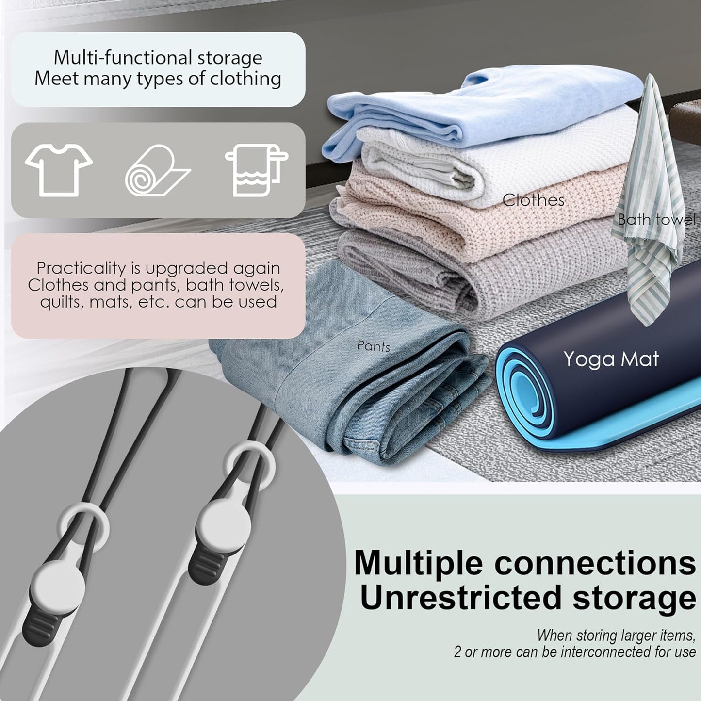 Nearockle 16Pcs 4.2" Silicone Cable Ties Cord Organizer for Cable Management, Reusable Cable Organizer Electronic Accessories in Home,Office,Kitchen,School,Travel(Black*8 & White*8)