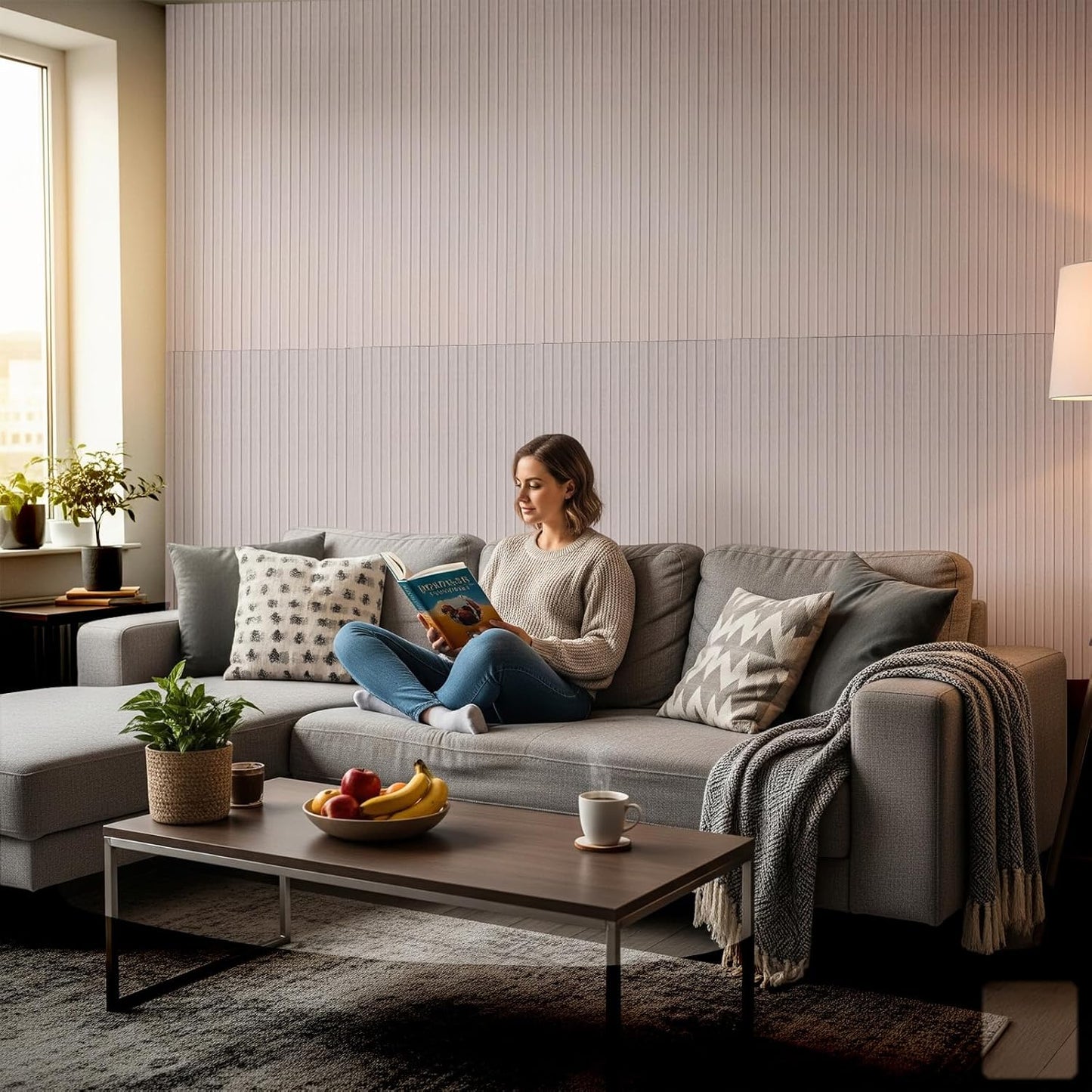 10Pack Large Acoustic Panels, 48x24x0.4 inch Sound Proof Panels for Walls, Self-Adhesive Sound Dampening Wall Panels, Noise Absorbing Decorative Wall Panels, Wall Noise Blocker for Home Studio (Camel)