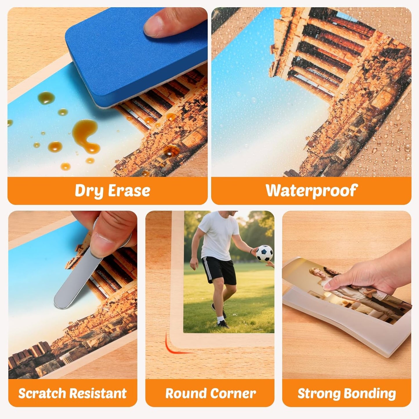 Thermal Laminating Pouches 9"x11.5" Inches, Holds 8.5 x 11 Inch Sheets,5mil 100Pack Hot Laminate Films, Clear Laminator Papers, Letter Size Lamination Sheets (5MIL 100PK)