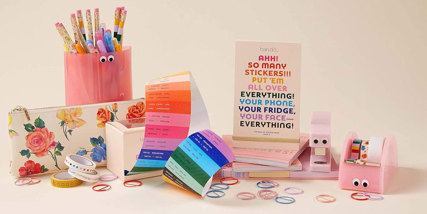 ban.do Planner Sticker Book with Over 700 Assorted Stickers, 35 Pages of Colorful Unique Stickers for Journals/Calendars, Issue 5