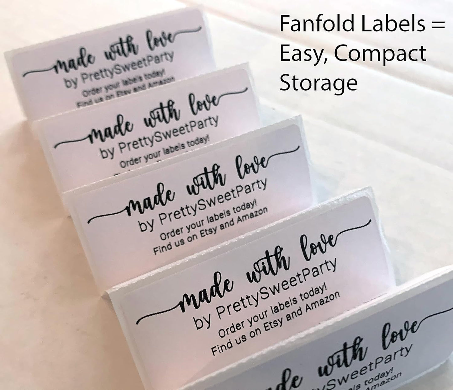 White Address Labels for Business - Personalized Return Address Labels, Custom Mailing Labels, Shipping Stickers for Envelopes and Packages (Sans Serif Font)
