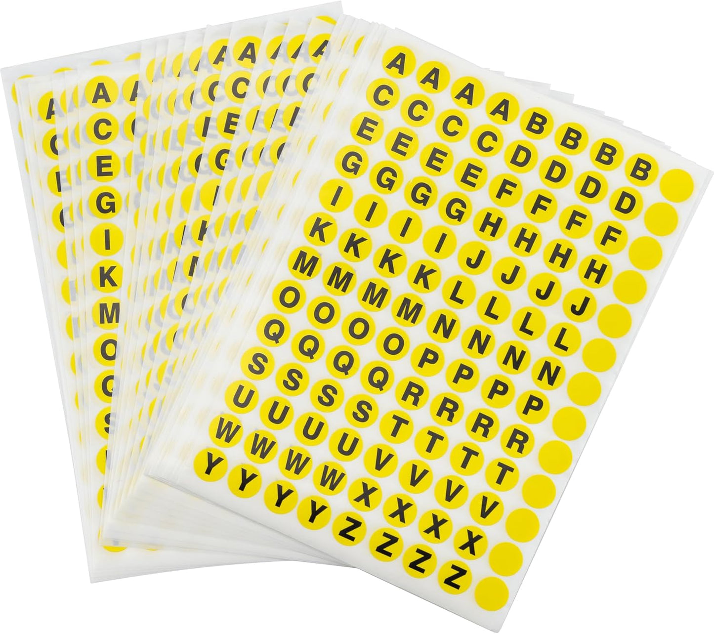 3510 Pcs A to Z Round Self Adhesive Alphabet Stickers Labels Signs- 120 Sets Multipurpose Small Letter Stickers
