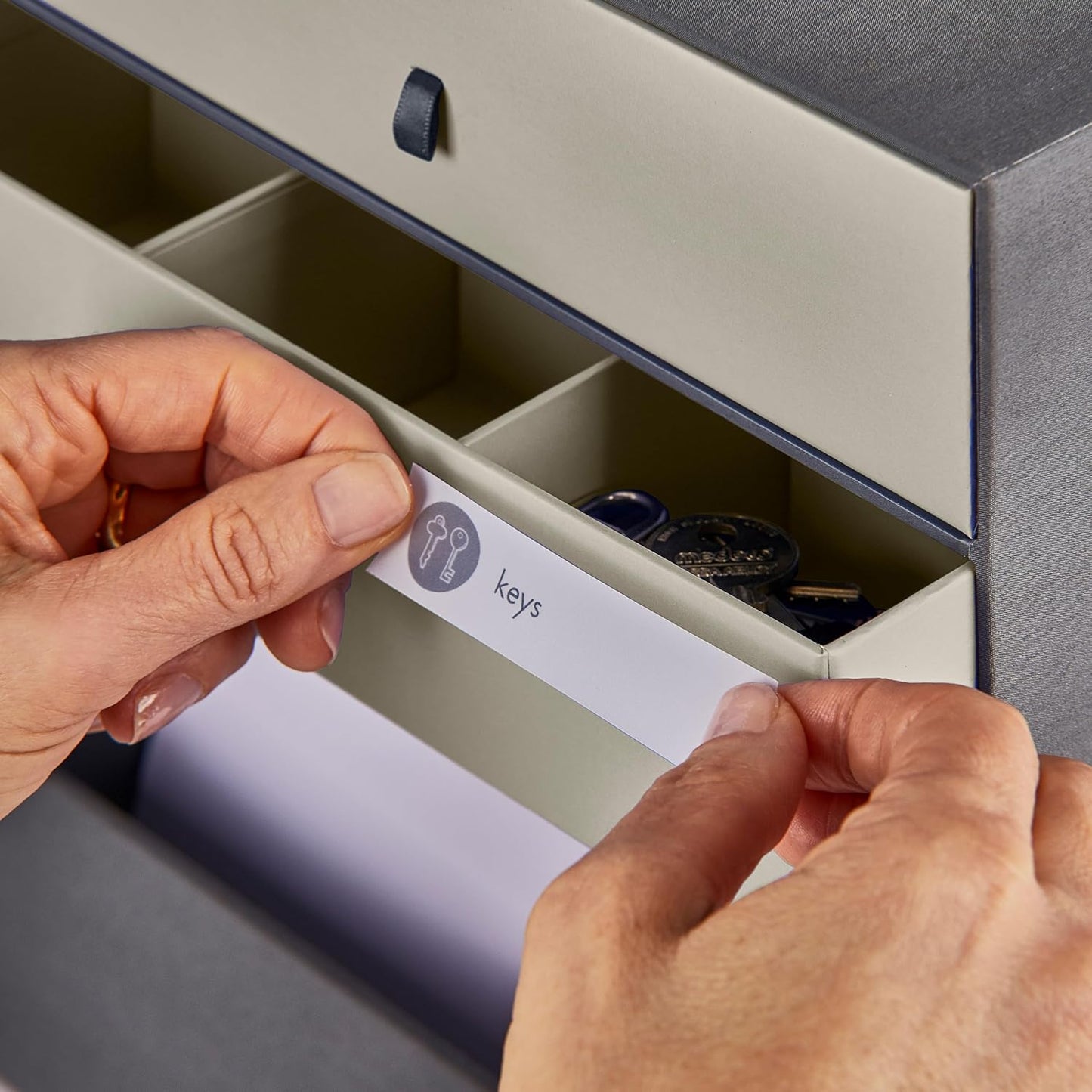 Savor | All-in-One Desk Organizer | Slate Gray – Keep Desk, Office, and Home Organized All-In-One Storage System for Important Files, Documents, Stationery, and Office Supplies