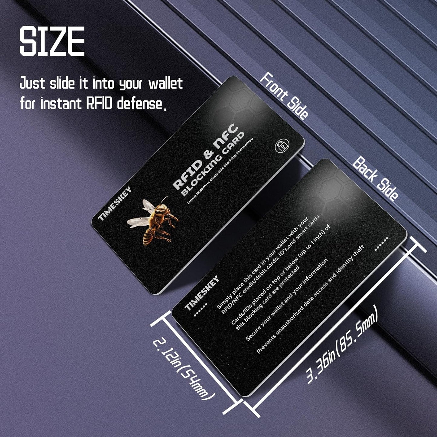 RFID Blocking Cards(4-Pack)–Ultra Thin Credit Card Protector for Wallet,Shields ID/Credit Card/Passport from Skimming–Durable Theft Cards