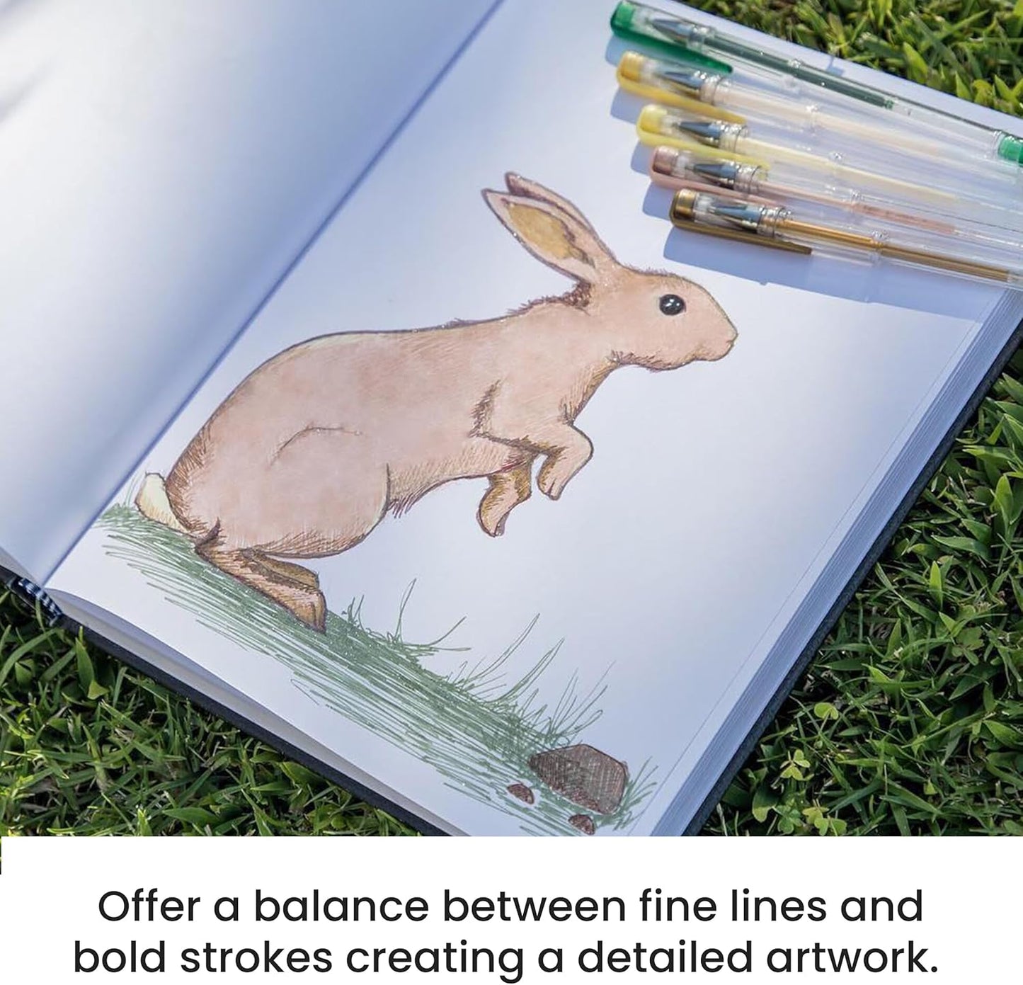 OfficeGoods Brown Earth Gel Pens with Refills – Adult Coloring Journaling Art – Medium 0.8-1.0mm Tips – Non-Toxic Gel Pens Set – Quick Dry Smudge-Free 24 Pack Colors