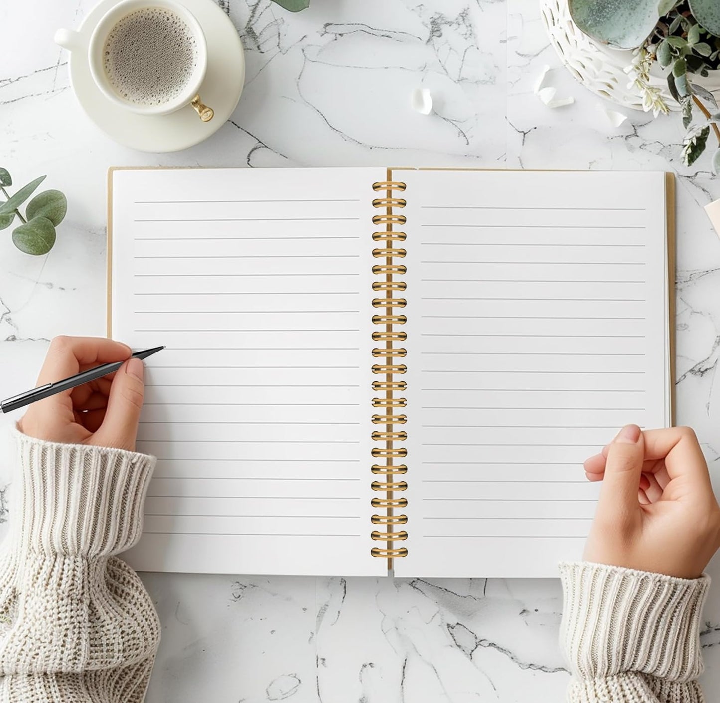 Floral Highland Cow Notebook - Western Cow Notebook, Highland Cow Office Supplies, Highland Cow Gifts, Cow Lover Gifts, Cute Cow Stuff, Cute Daisy Flower Highland Cow Spiral Notebook 5.5x8.3