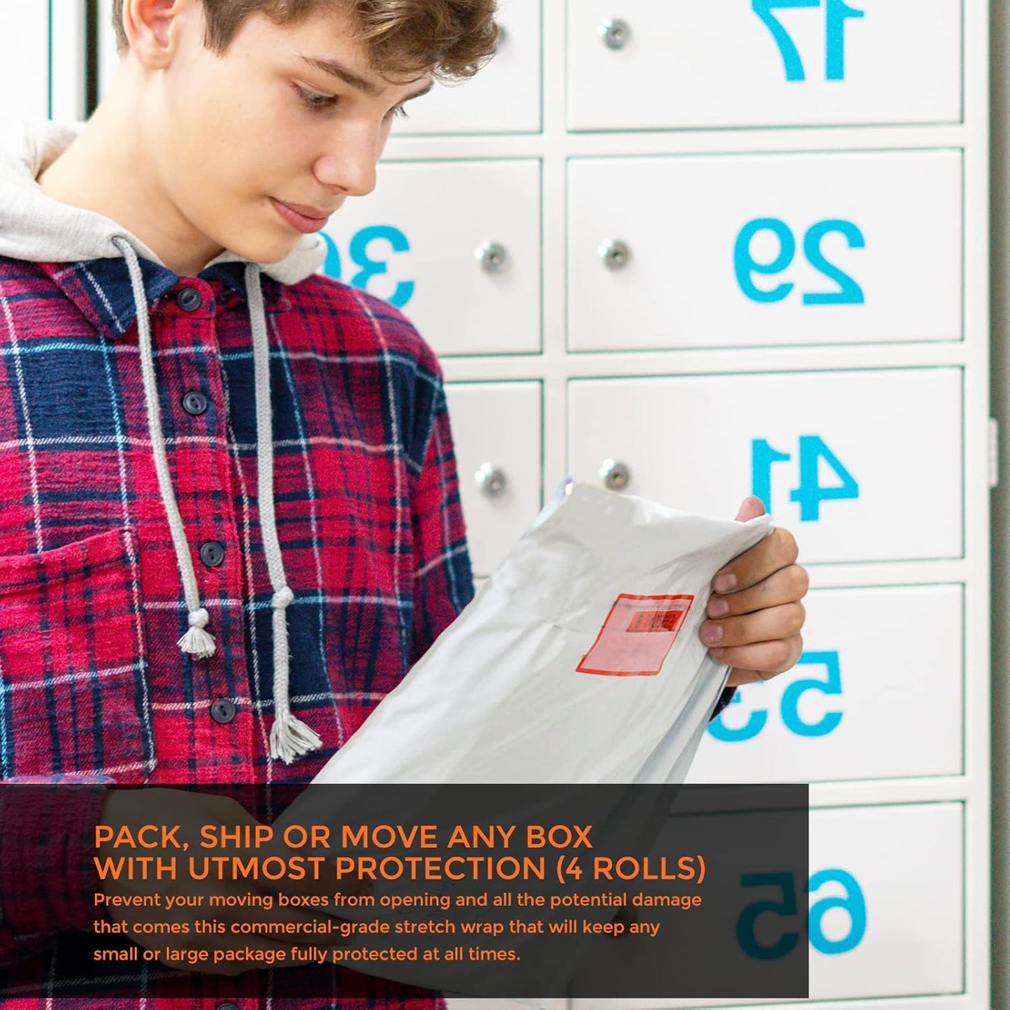 PackageZoom Poly Mailers 12x15.5 100 Pcs Self-Seal Shipping Envelopes For Businesses, Strong Adhesive Mailing Bags, Tear & Water-Resistant Protective Shipping Bags Light Grey