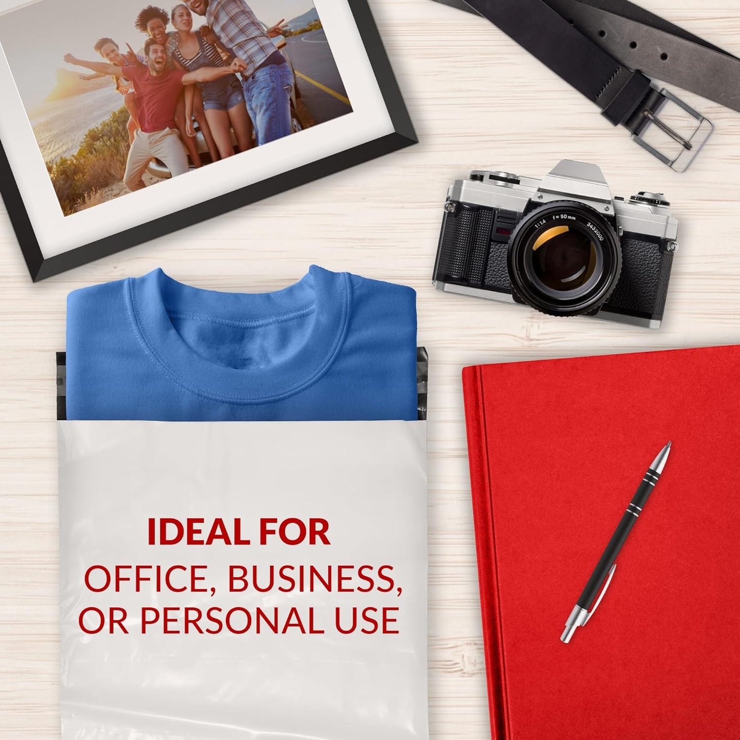 Reli. Poly Mailers 10x13 | 500 Pcs Bulk | Envelopes | White Packaging Bags for Shipping | Non-Padded Polymailers, Self Sealing Shipping Bags for Clothing, Bulk (White)