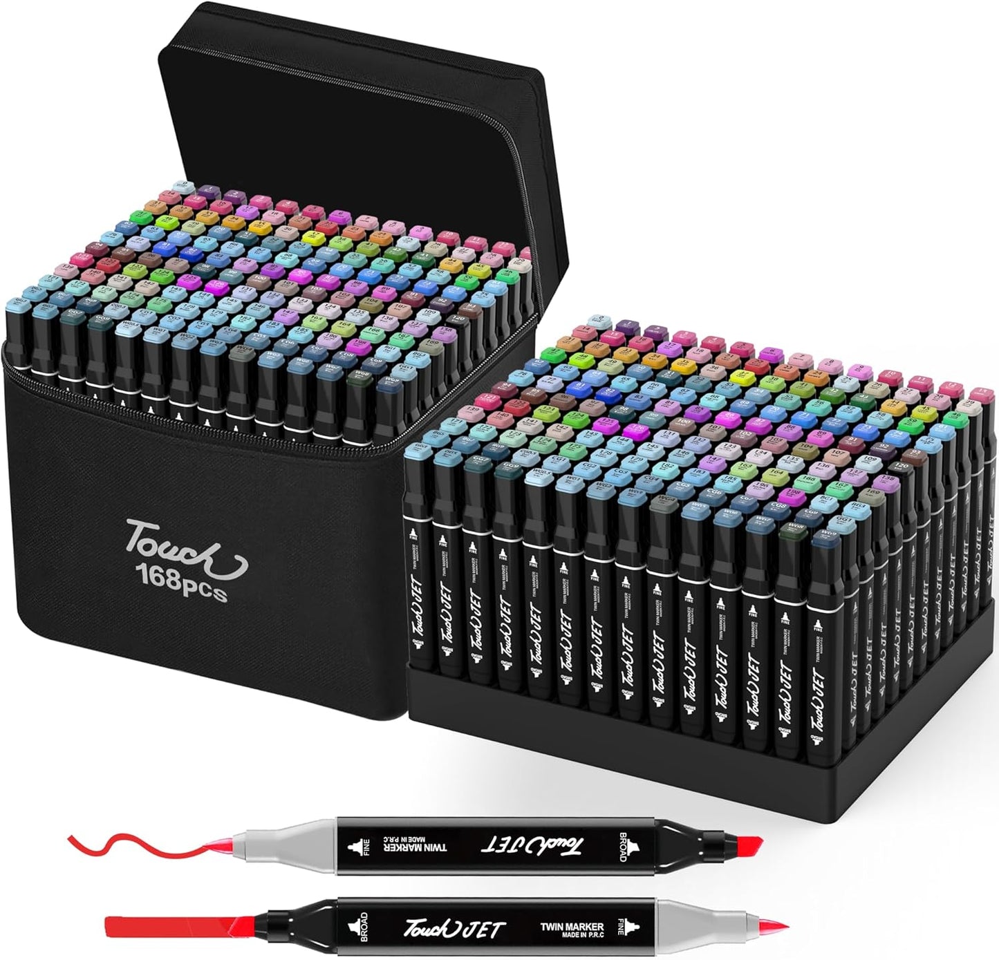 Alcohol Markers, 168 Colors Dual Tip Art Markers, Drawing, Coloring Marker for Kids Sketching Adult Coloring