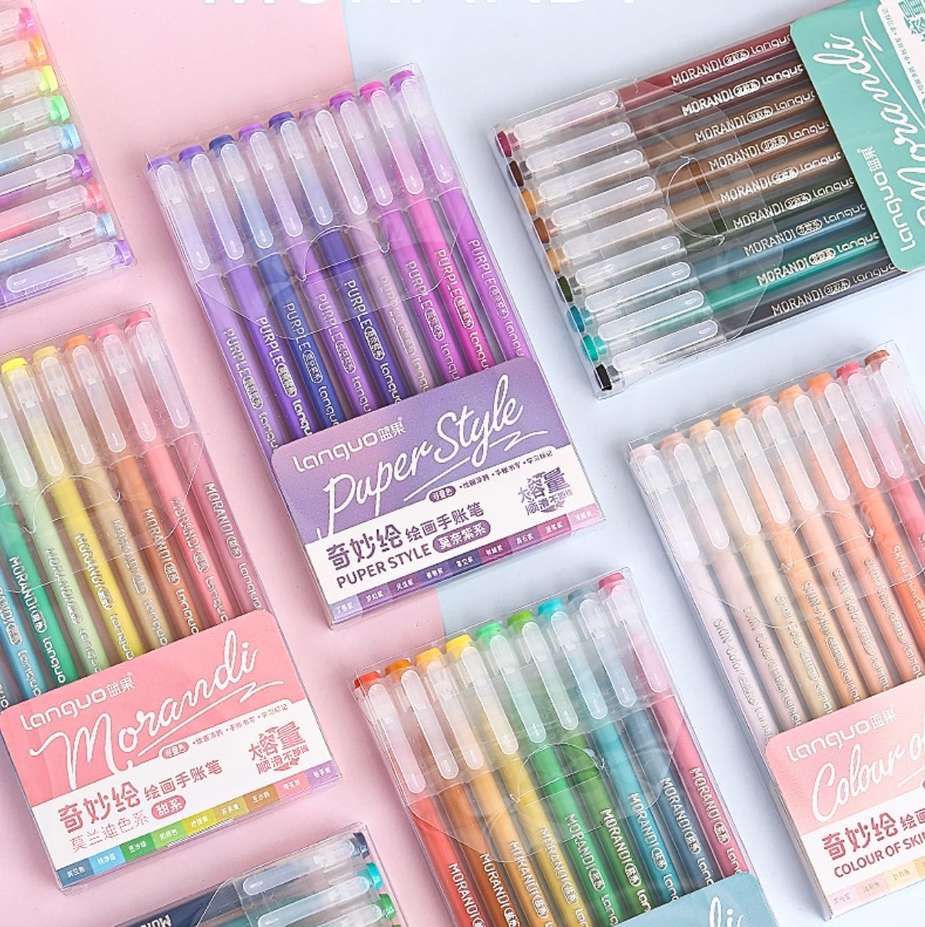 162 Colors Gel Pens for Adult Coloring Books, Colors Stackable Acrylic Pens for Journals, Drawing, Writing