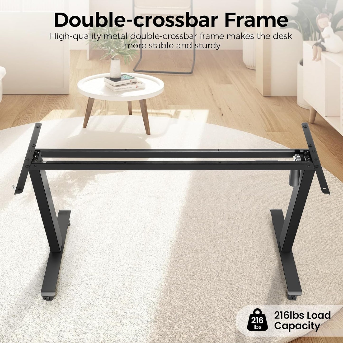 Electric Standing Desk 63 x 24 Inches Adjustable Height Ergonomic Sit Stand Up Desk Curved for Home Office Computer Workstation with 2 USB Ports 3 Power Outlets Memory Preset Wheels, Brown