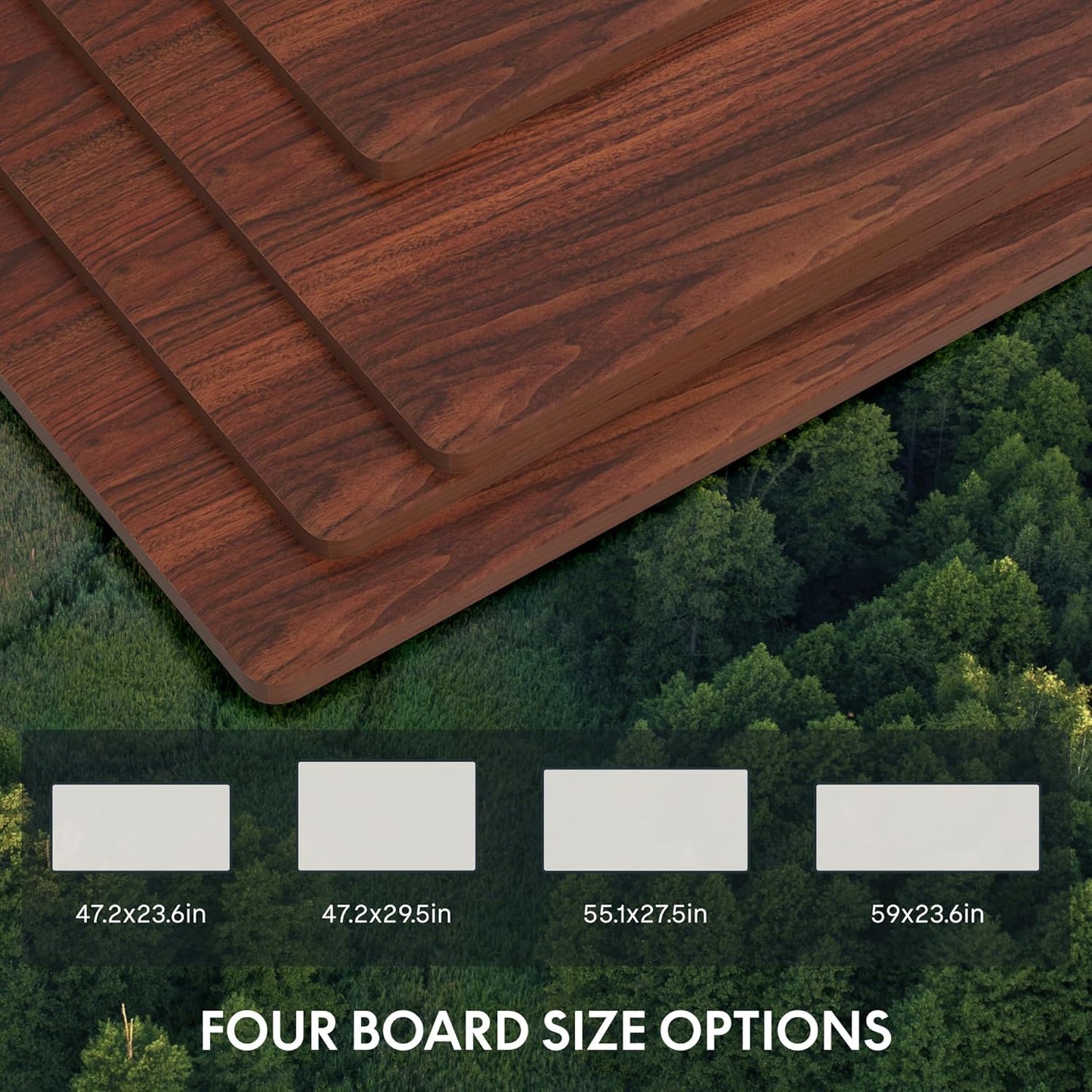 FLEXISPOT E6 Essential 3 Stages Dual Motor Electric Standing Desk 48x24 Inch Whole-Piece Board Height Adjustable Desk Electric Sit Stand Desk(Black Frame + Mahogany Desktop, 2 Packages)