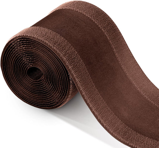 WILLBOND Carpet Cord Cover Cable Grip Floor Cover Cable Protector Management Only for Commercial Office Carpet(Brown,9.84 ft)