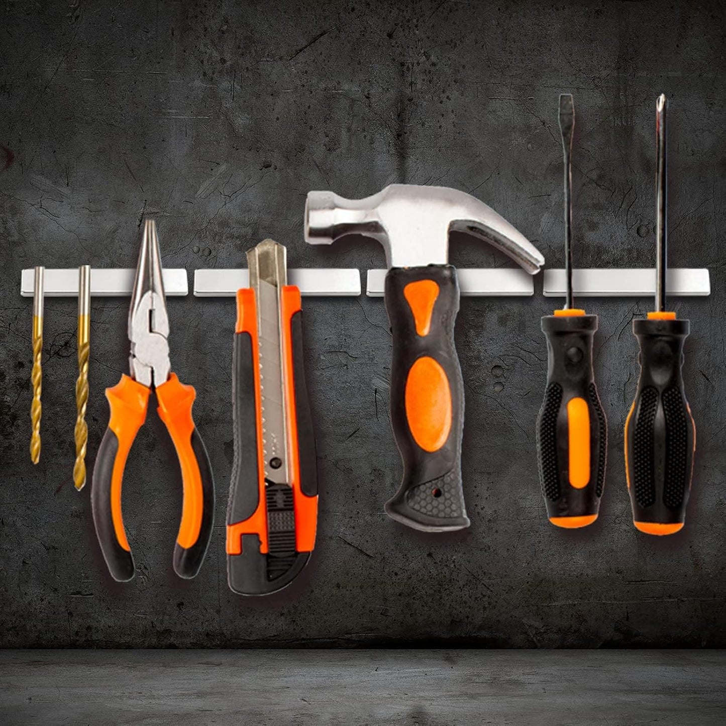 LOVIMAG Magnets with Adhesive Backing, Magnet Strips Heavy Duty, Flat Magnets for Whiteboard, Craft, Fridge, Office, Kitchen, Science - 60 x 10 x 3mm, Pack of 5