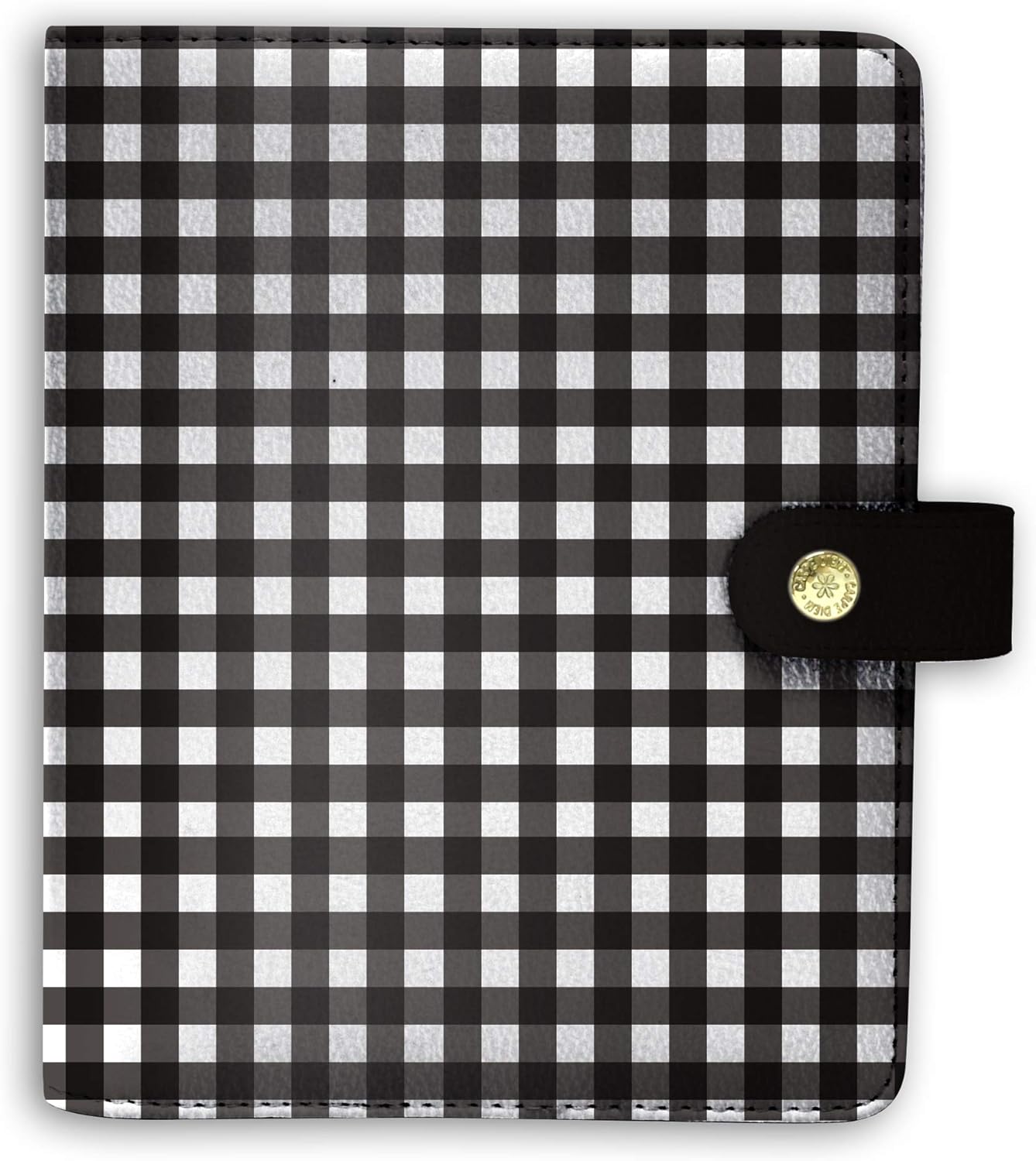 Pukka Pad, Carpe Diem Personal Planner - Soft Cover Binder with Weekly, Monthly Undated Inserts in Tabbed Sections, Interior Pockets and Sticker Sheets - 8 X 7.5 X 1.4 Inches, Buffalo Check