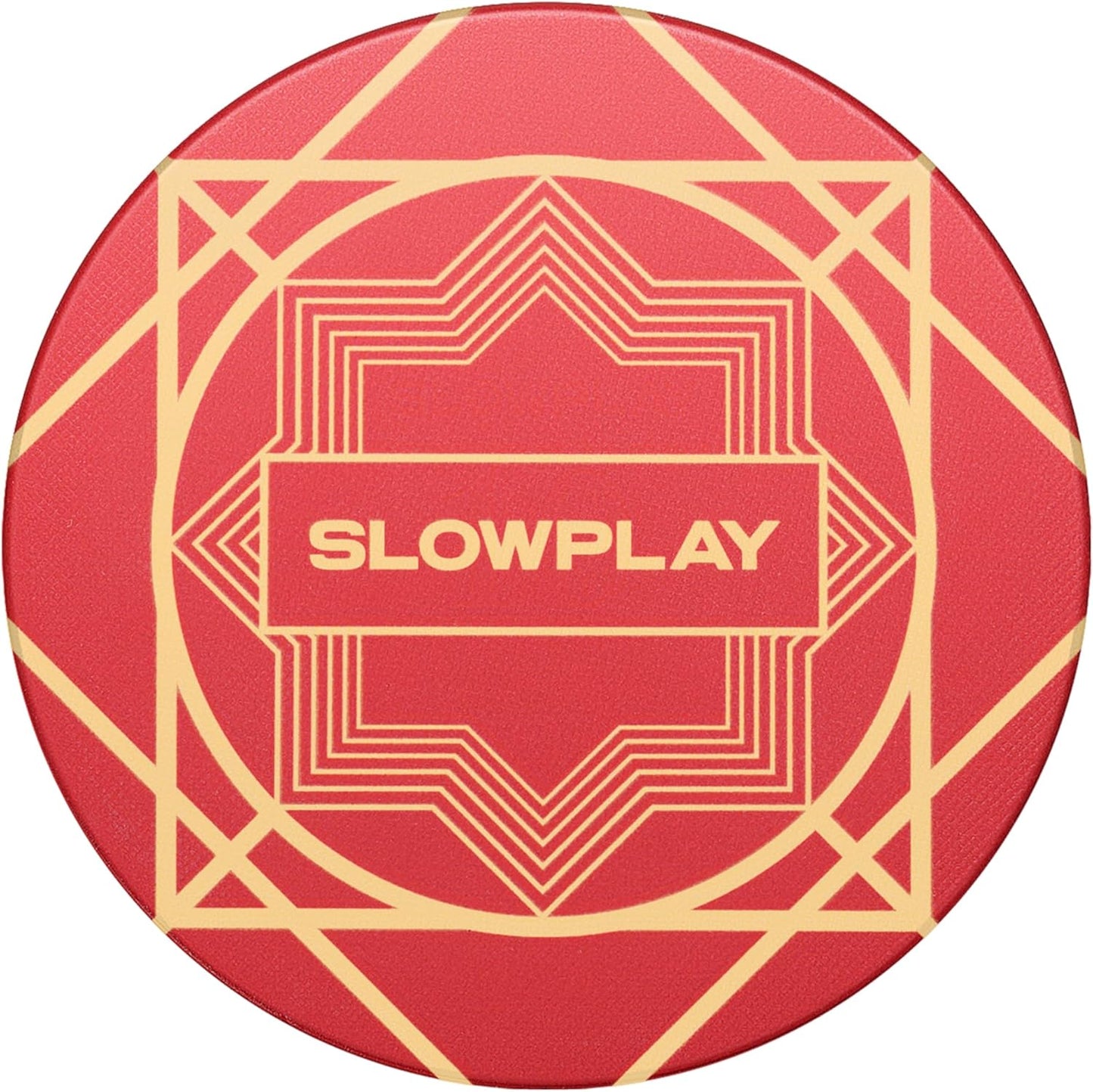 SLOWPLAY Nash Ceramic Poker Chips in Bulk, Casino Grade Ceramic 10-Gram Poker Chip for Texas Hold'em, 39mm Professional Chips Pack of 50 (Red)