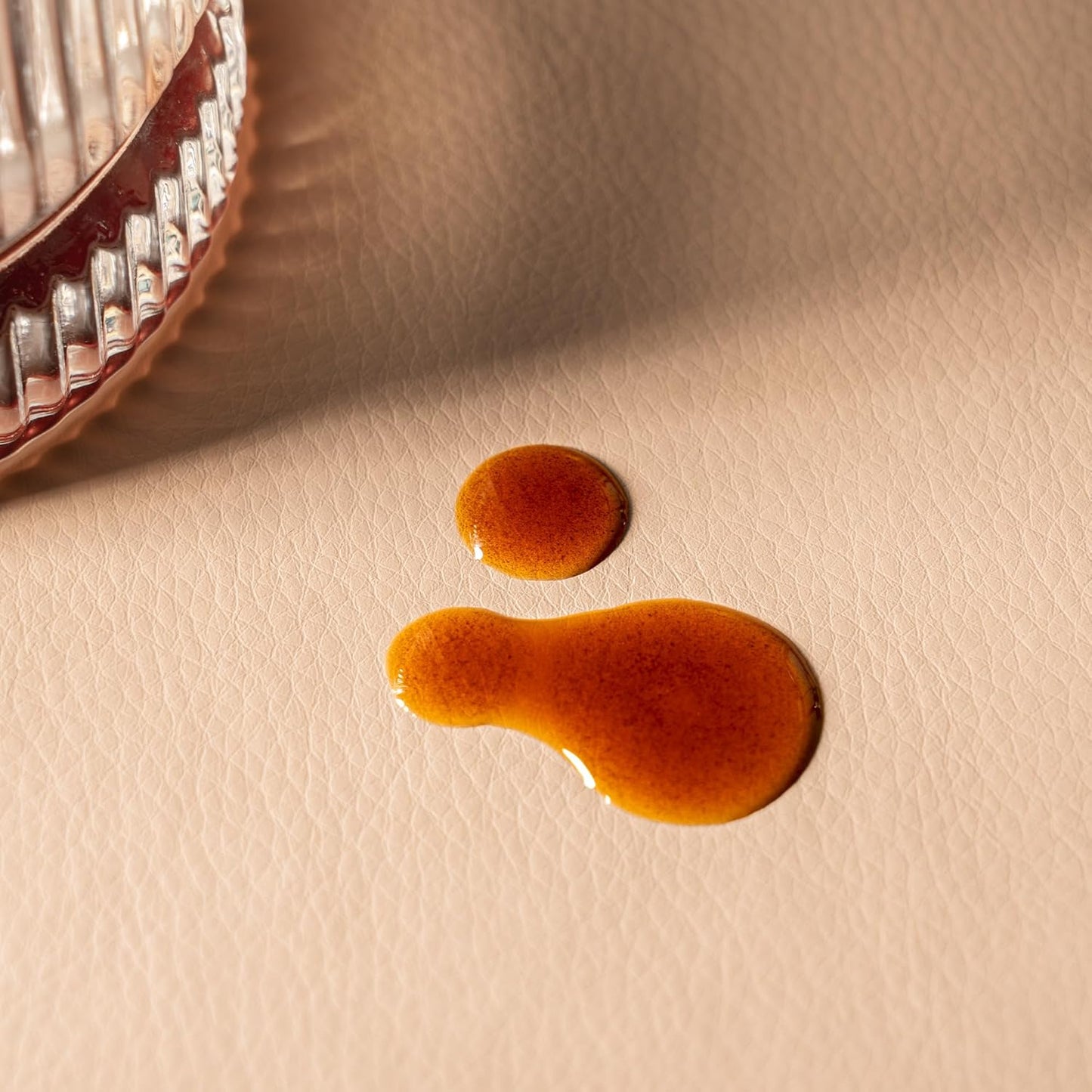 Nekmit Leather Desk Blotter Pad 36 x 20 Inches, Flat, Non-Slip, Waterproof, Apricot, Ideal for Office and Home and More