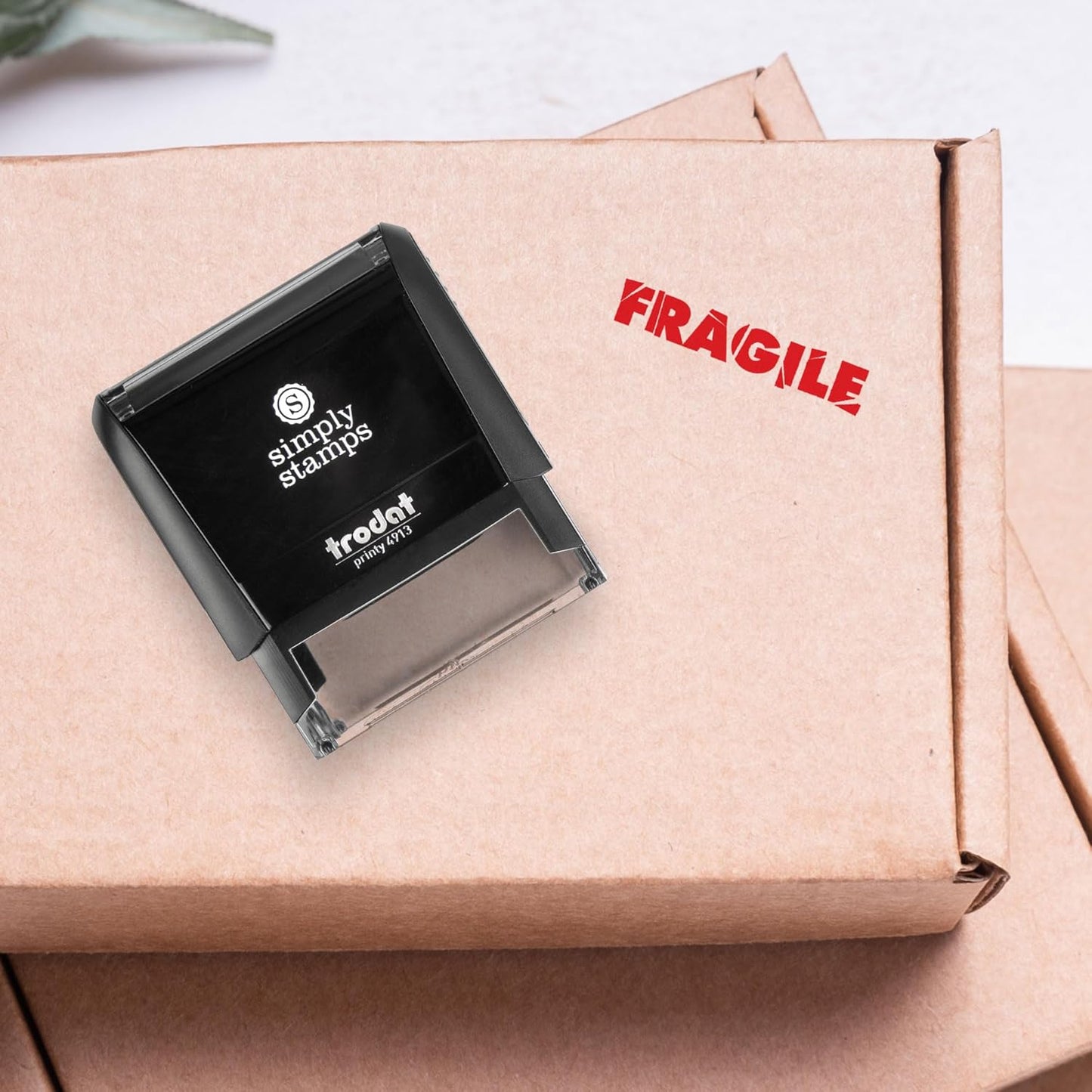 Fragile Office Stamp | 4 Different Sizes | 20 Designs | Multiple Color Options | Perfect for Quick Validation of Office Documents (Fragile, Large)