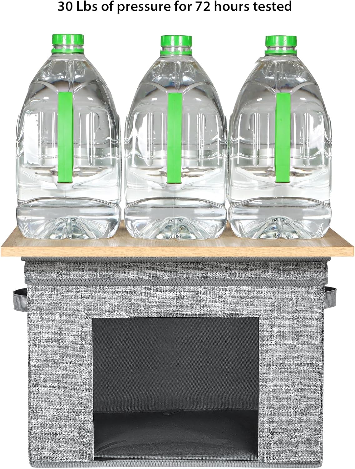 Univivi Fabric Foldable Storage Boxes Large Storage Bins with Lids [4-Pack] Collapsible Storage Cubes, Closet Organizers and Storage Cubes for Home, Bedroom, Closet (Grey, 17“ x 12” x 12")