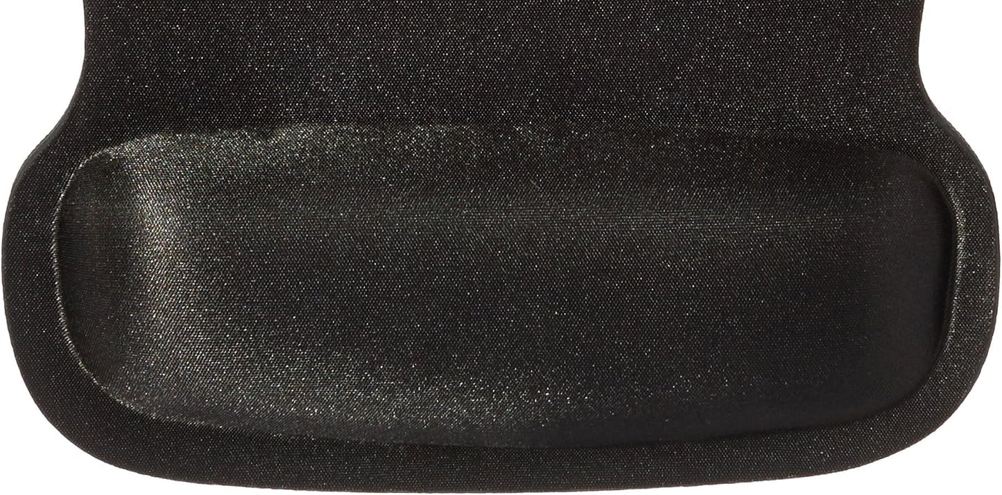 Amazon Basics Irregular Ergonomic Gel Computer Mouse Pad with Wrist Rest for Pain Relief, 10.1L x 8.1W inches, Black