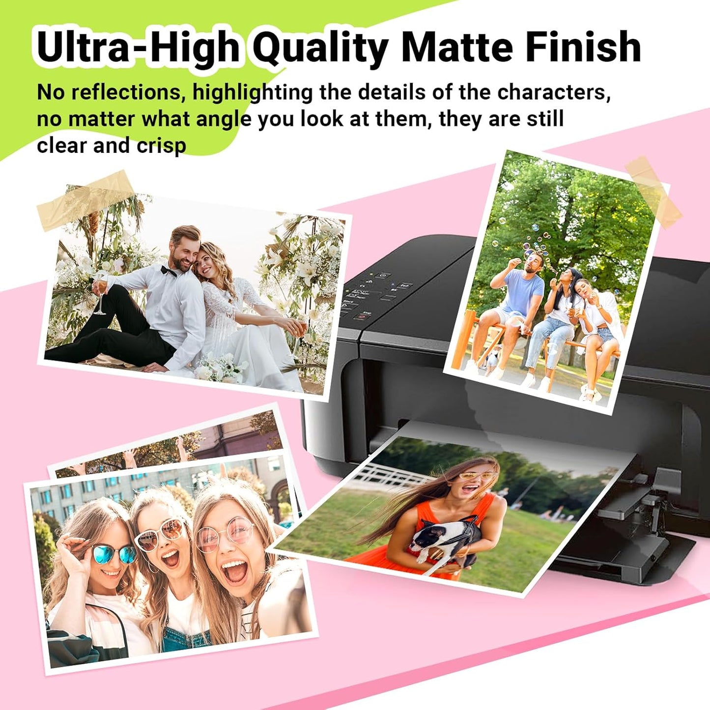 TECKWRAP Matte Photo Paper 8.5" x 11" - 69lb Photo Paper for Inkjet Printer Paper, Ideal for Portrait Photography, 20 Sheets, Smudge-Proof