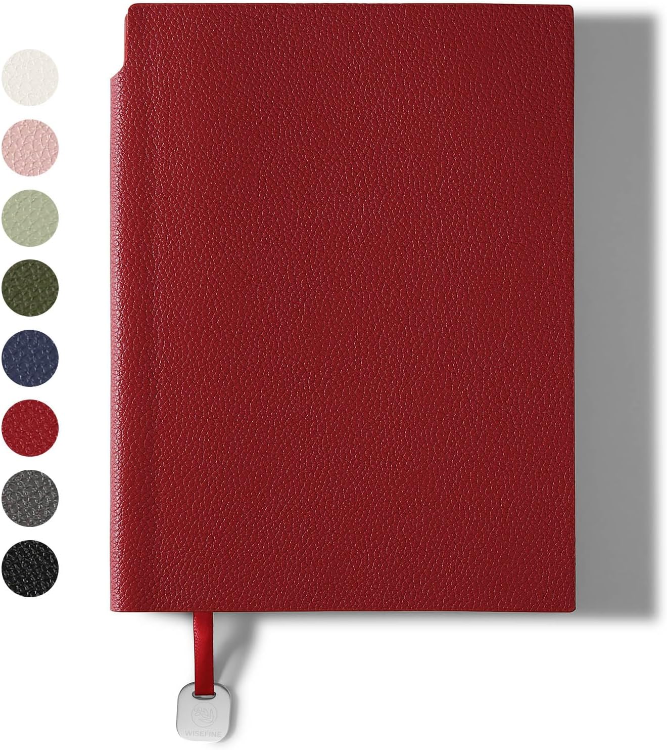 Lined Journal Notebook for Women A5 Softcover PU Leather Journals for Writing, 160 Pages Daily Journaling, College Ruled Notebooks for Work School, Business 6.38'' X 8.28'' Red