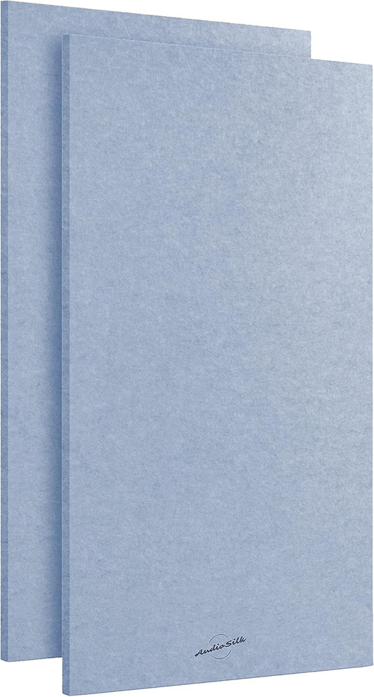 Acoustic Panels, 2 Pack, Large, 46" x 23", Pale Blue