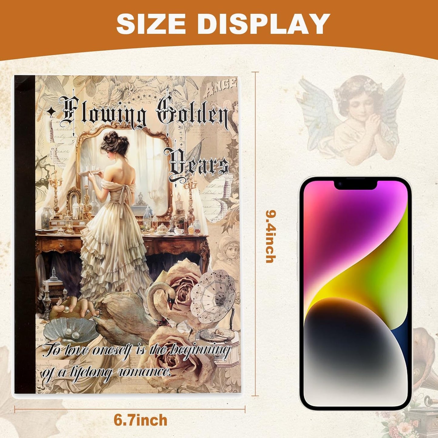 Vintage Ephemera Sticker 24 Sheets 480 precut washi Stickers Paper Journal Stickers for Adults Junk Journal Sticker Book Scrapbooking Supplies