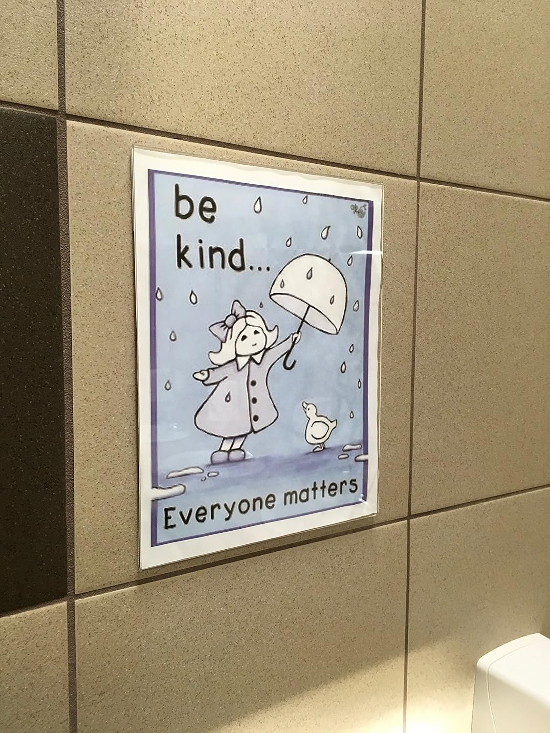 Niubee 8x10 Wall Mount Acrylic Sign Holder with Double Sided Adhesive Tape for Office, Home, Store, Restaurant, No Drilling - Vertical