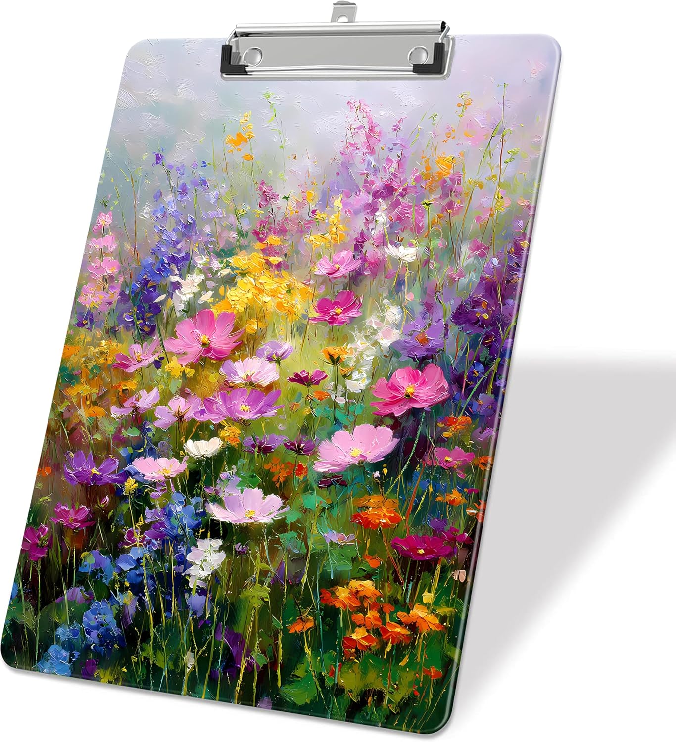 Floral Plastic Clipboards,Decorative Plastic Acrylic Clipboard for Teacher Social Worker Students Office Supplies 8 * 12