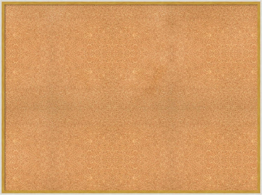 Amanti Art Natural Cork Board for Wall, 35x47 Vision Board with White Frame, Oversize Corkboard Office Decor for Home Organization, Modern Corkboard Pinboard to Display Items for Home Organization in