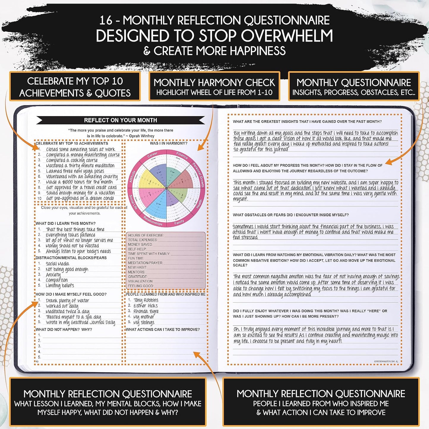 2025-2026 Planner Weekly and Monthly | 16-Month Life Planner to Increase Focus & Productivity | Reduce Overwhelm & Achieve Your Biggest Goals | Include Gift Box & Stickers | Sep 2025-Dec 2026