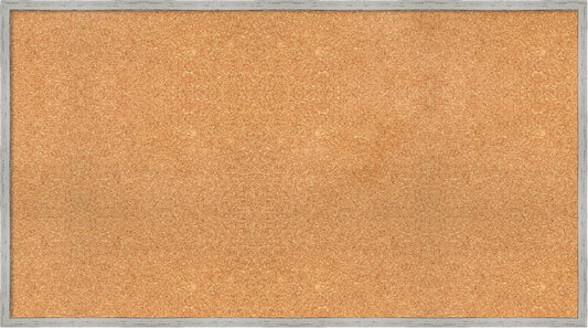 Amanti Art Natural Cork Board for Wall, 25x45 Vision Board with White Frame, Oversize Corkboard Office Decor for Home Organization, Cottage Corkboard Pinboard to Display Items for Home Organization