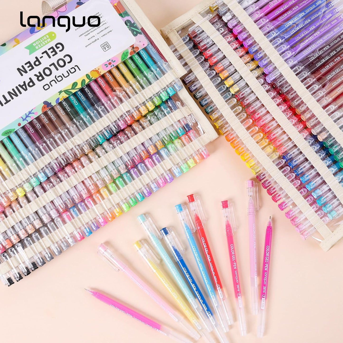 168 PCS Gel Pens for Adult Coloring Books, 162 Colors Gel Colored Pens Set with Travel Case, Perfect Gel Pens for Adult Drawing Doodling Journaling, Art Supplies and DIY Crafts