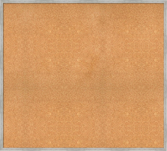 Amanti Art Natural Cork Board for Wall, 37x41 Vision Board with White Frame, Oversize Corkboard Office Decor for Home Organization, Cottage Corkboard Pinboard to Display Items for Home Organization